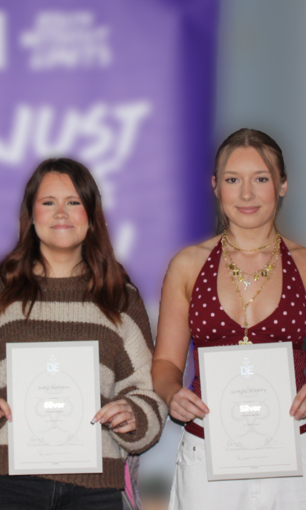 Students collecting their Duke of Edinburgh Award certificates